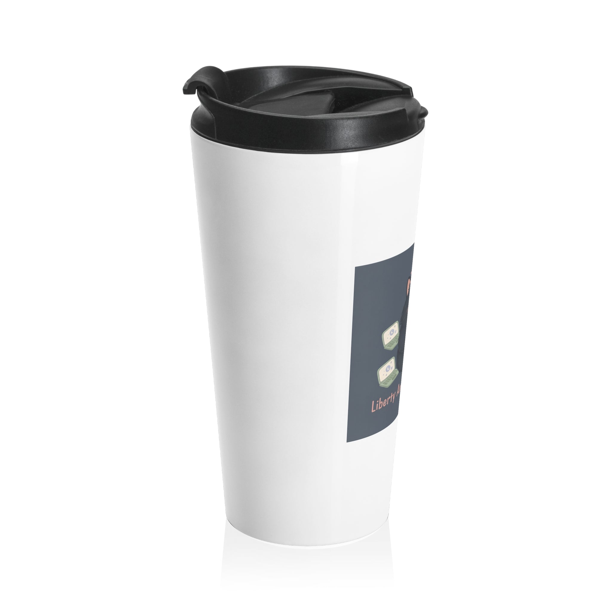 Black Cat Travel Mug – Liberty and Justice for All
