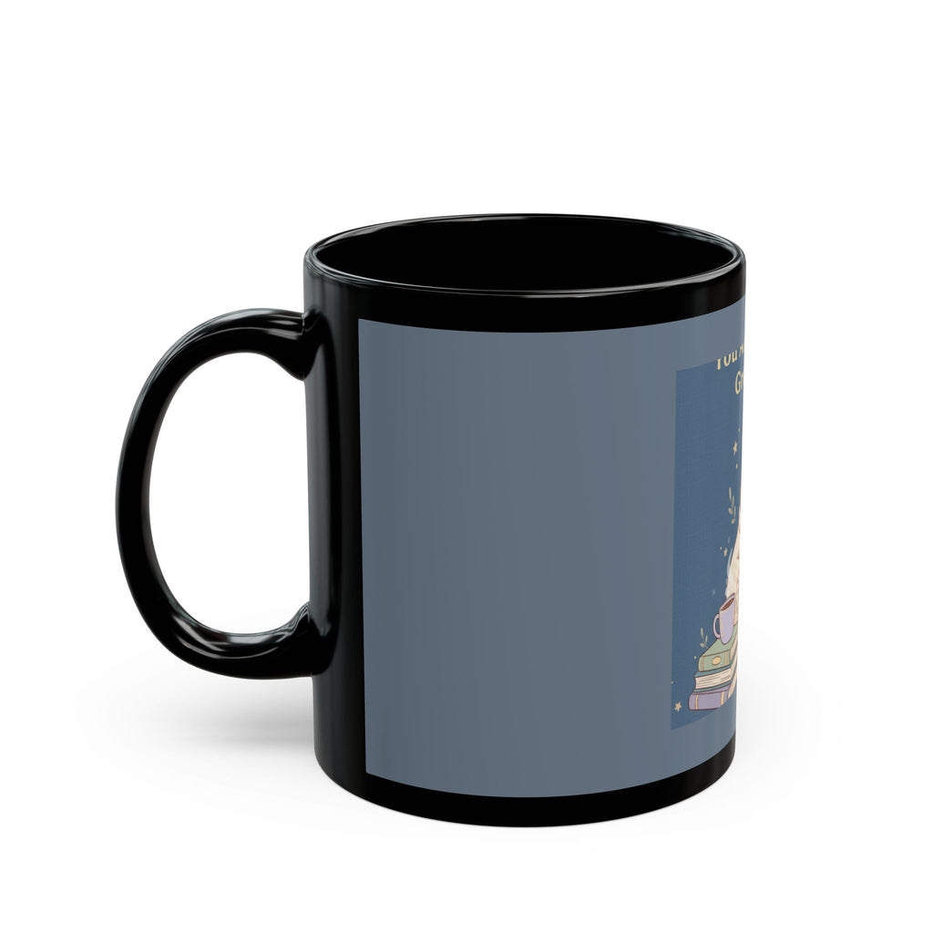Bear Black Mug 11oz – You Are Allowed to Grow Slowly