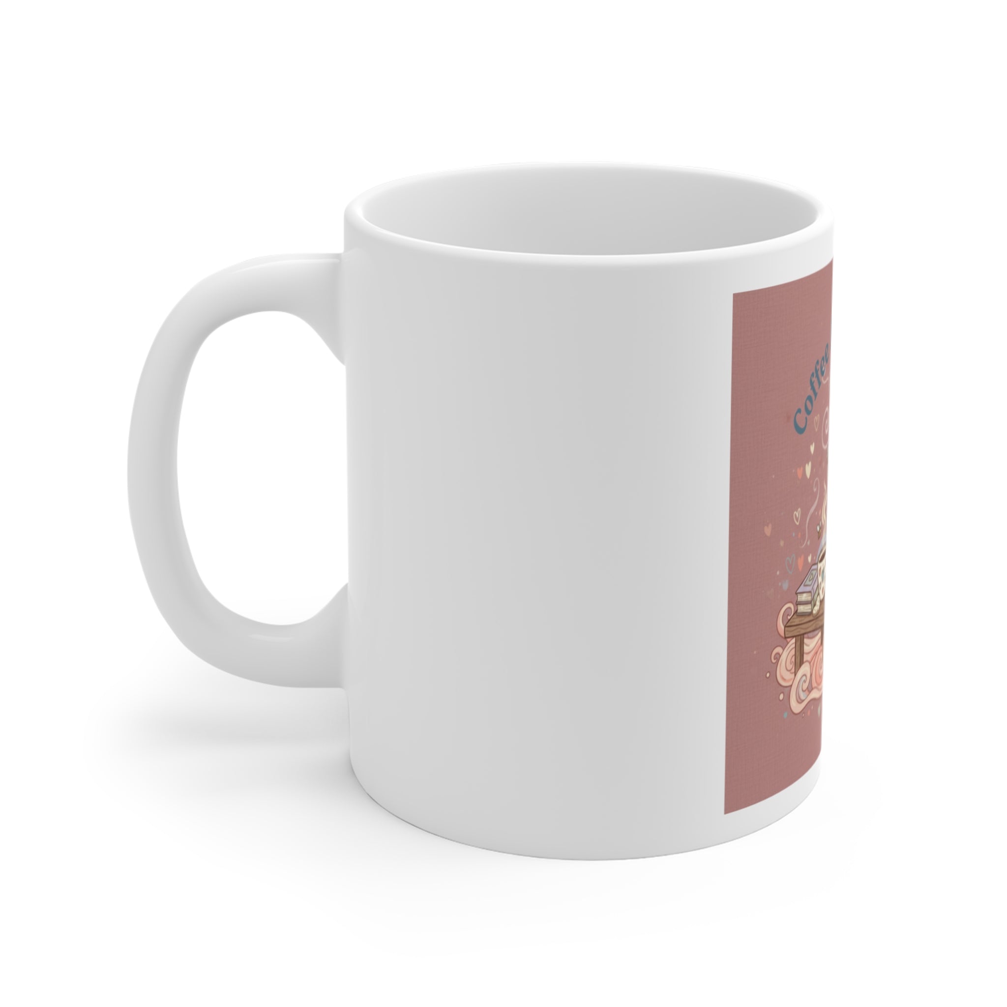 Coffee And Confidence Cat Mug 11oz
