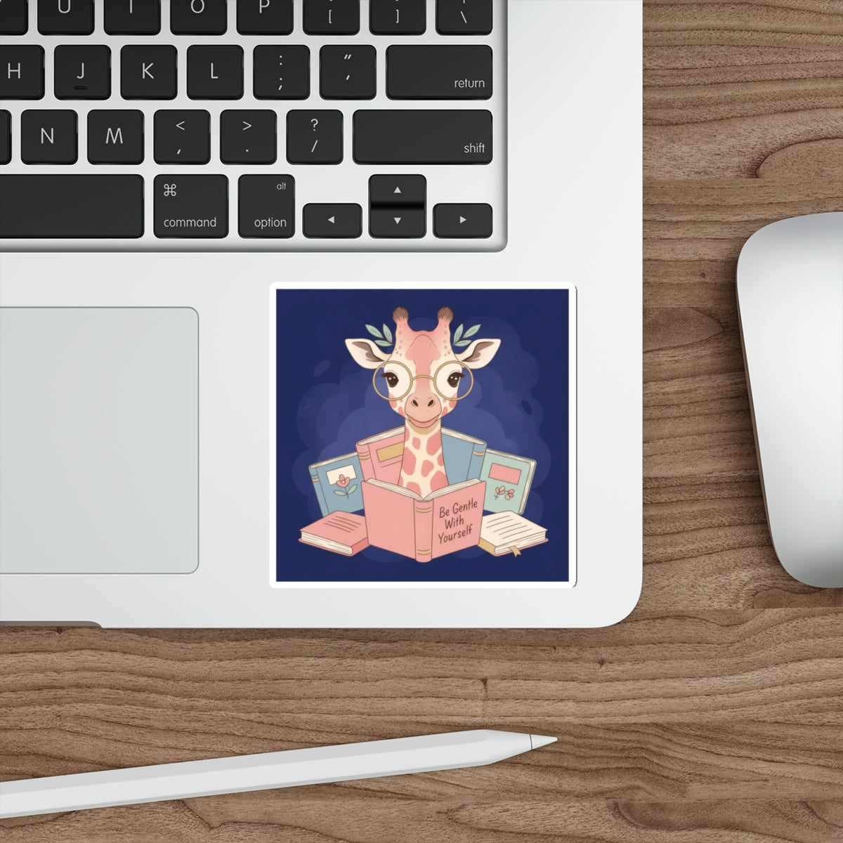 Giraffe Die-Cut Sticker – Be Gentle With Yourself