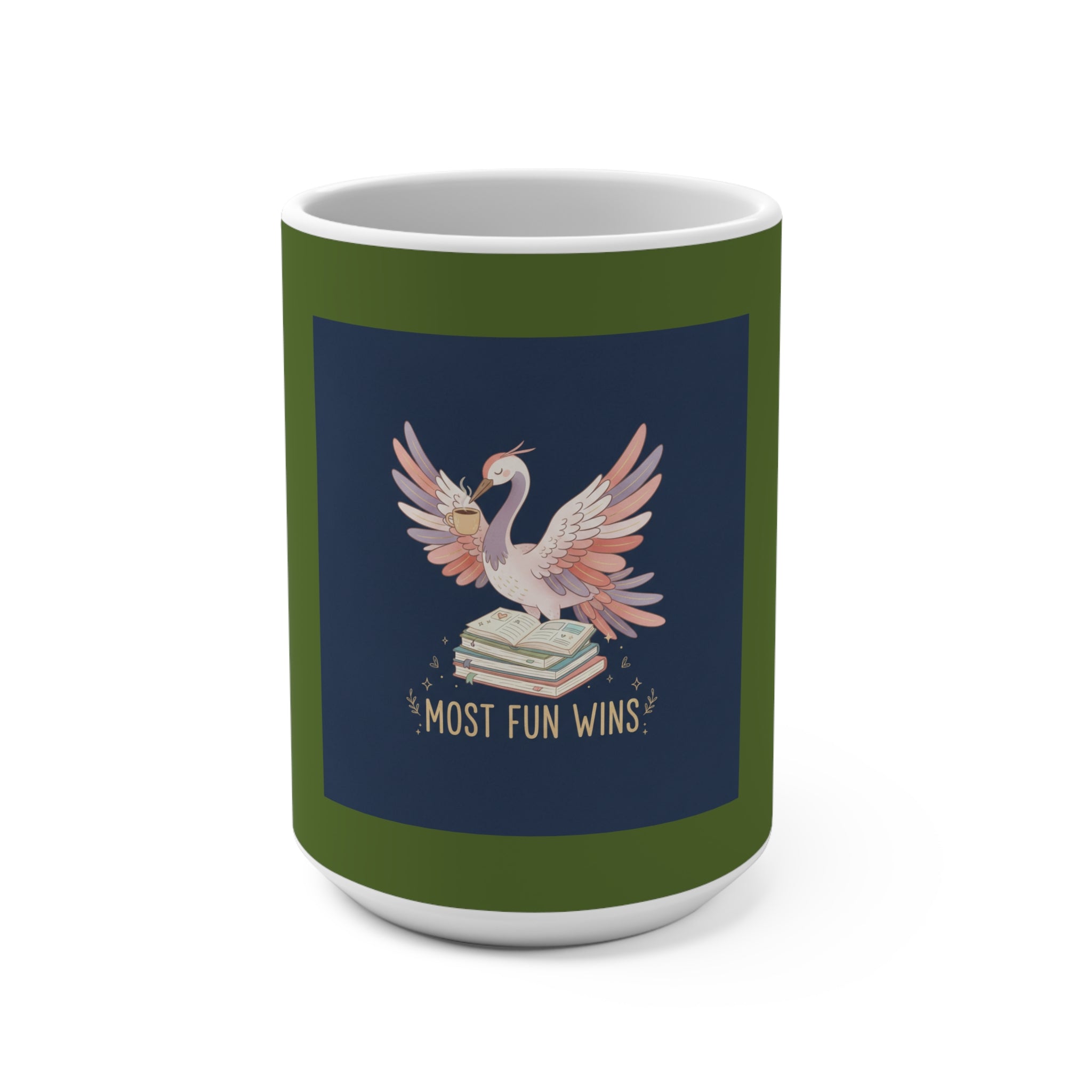 Crane Mug 15oz – Most Fun Wins