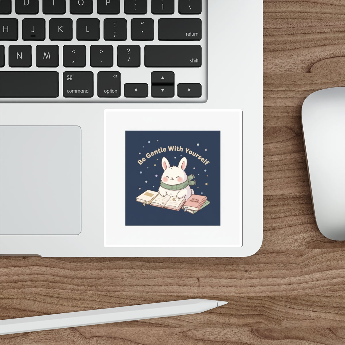 Rabbit Die-Cut Sticker – Be Gentle With Yourself