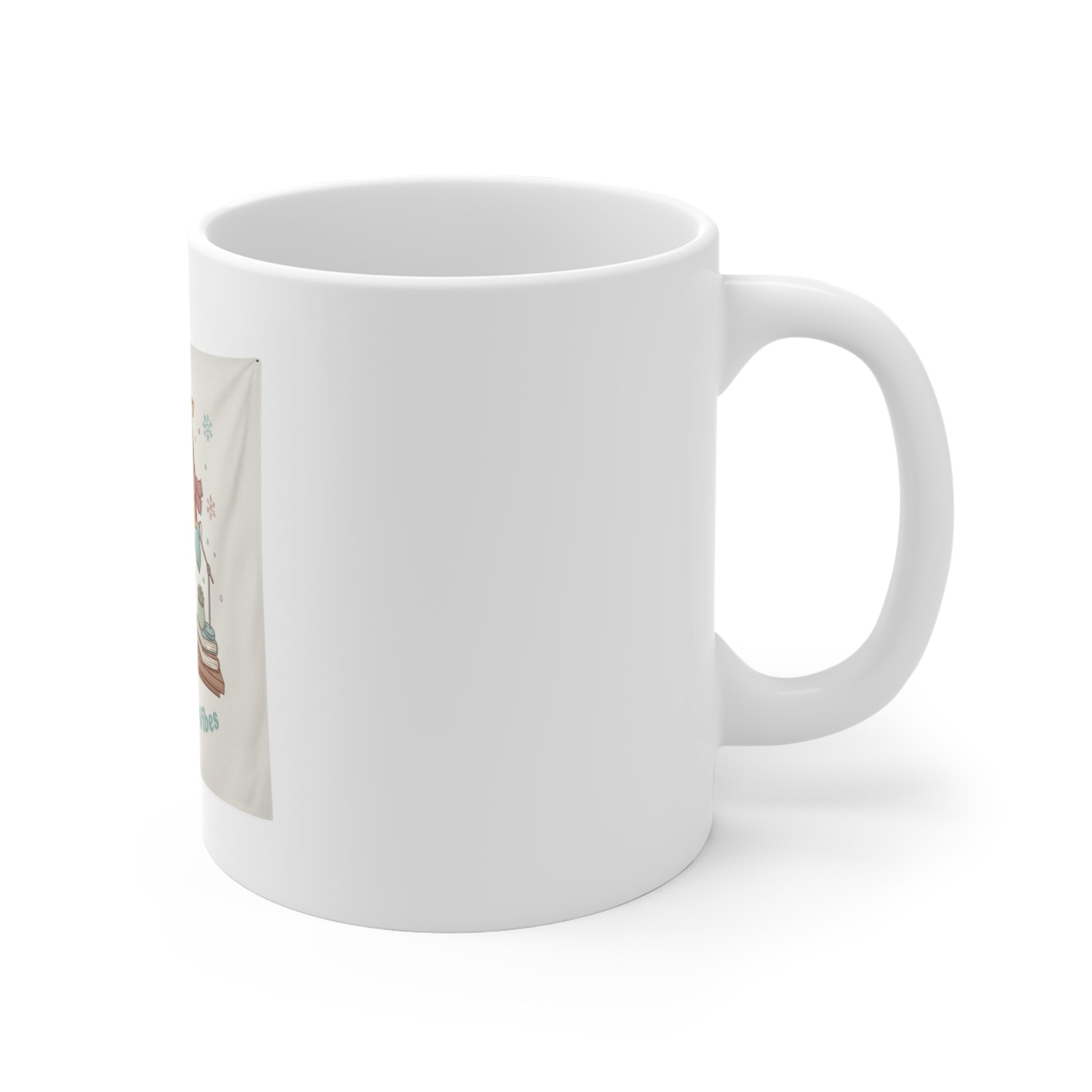 Study Buddy Vibes Panda, giraffe Mug 11oz