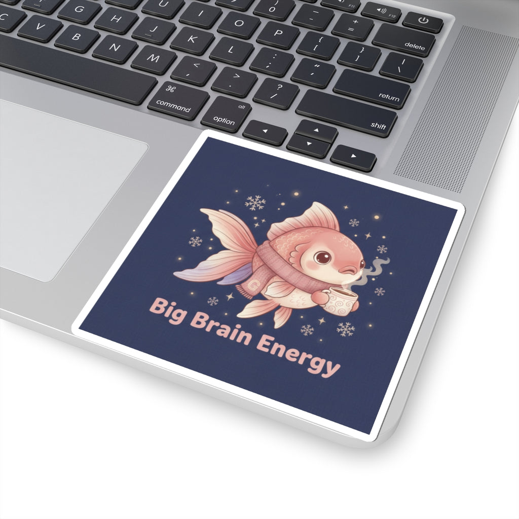 Bear Kiss-Cut Sticker – Big Brain Energy