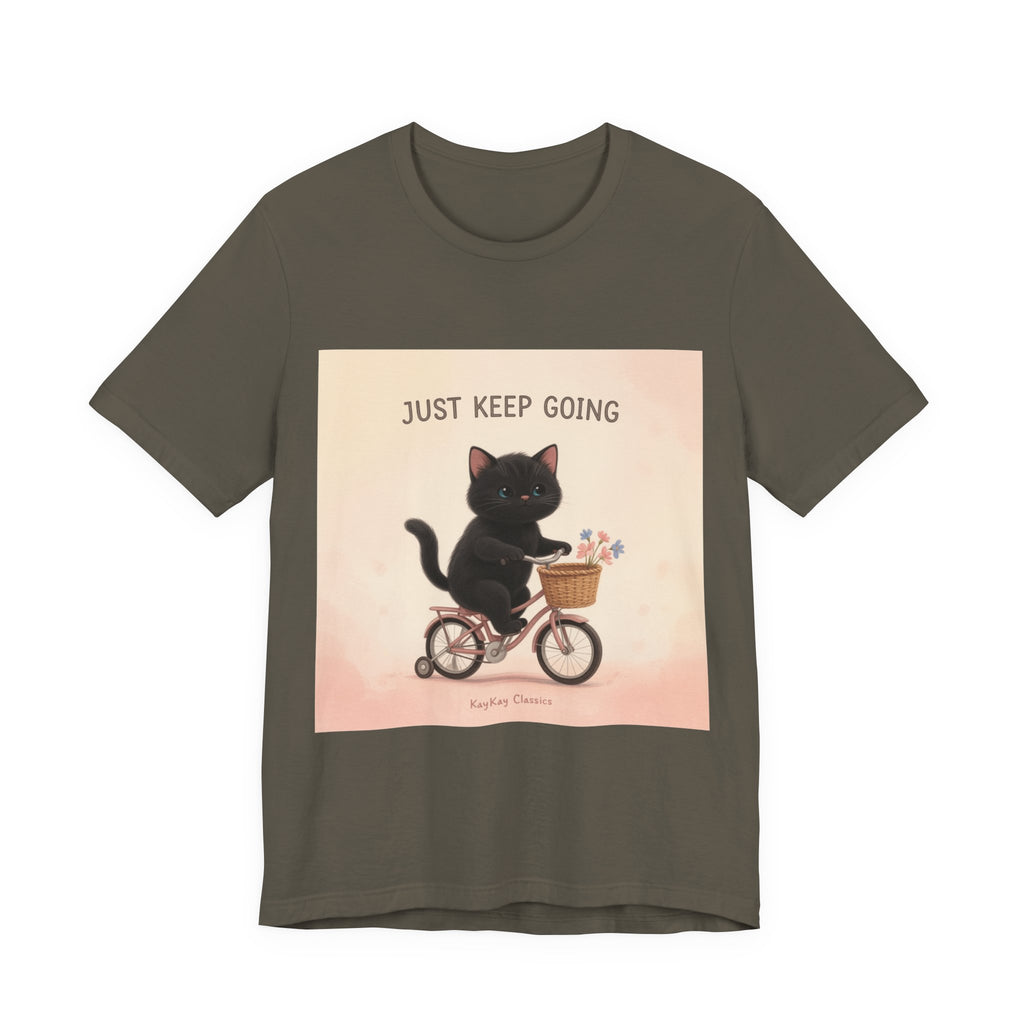 "Life Behind Bars" Black Cat Women Tee | College Girl Gift | Fashion | KayKay Classics