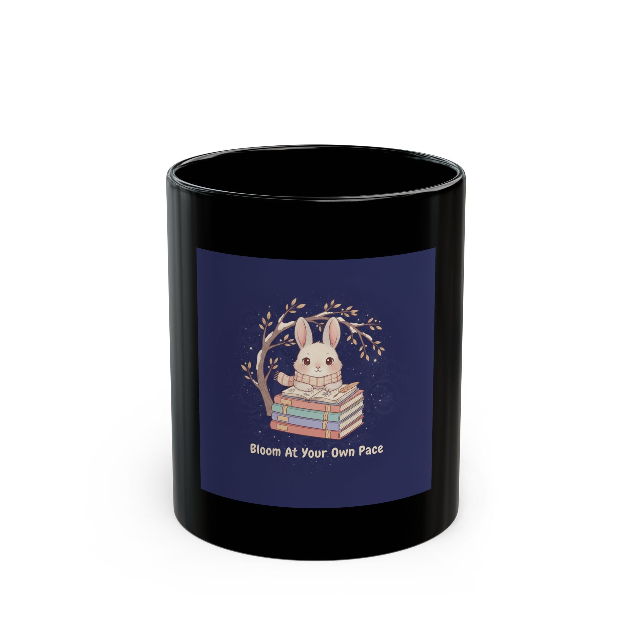 Bunny Black Mug 11oz