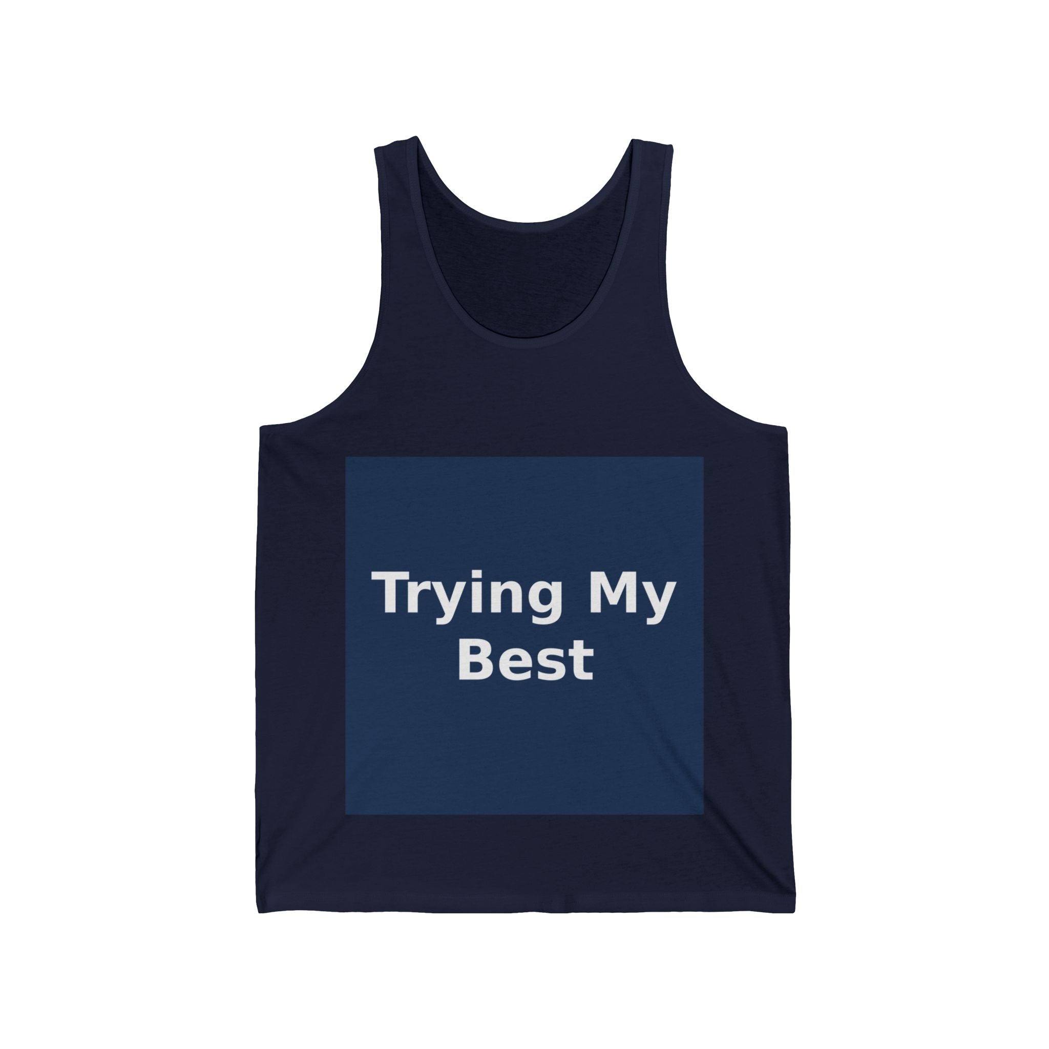 "Trying My Best" Black Cat Tank Top | College Girl Gift | Fashion | KayKay Classics