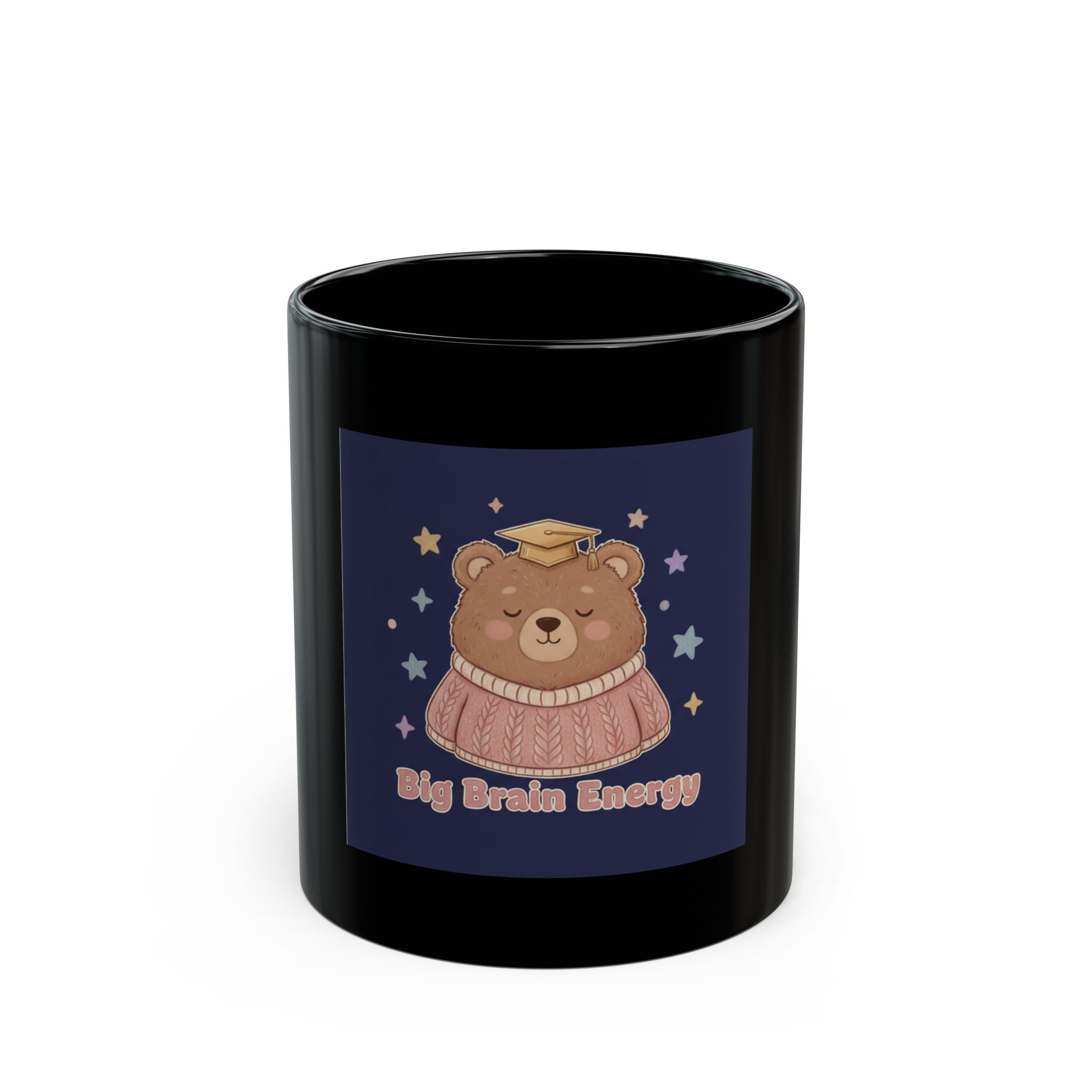 Bear Black Mug 11oz – Big Brain Energy