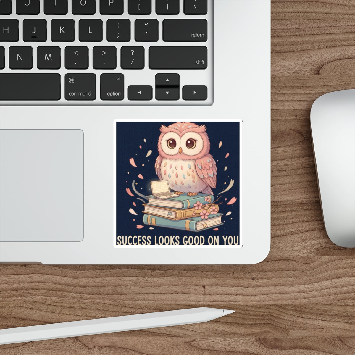 Owl Die-Cut Sticker – Success Looks Good on You