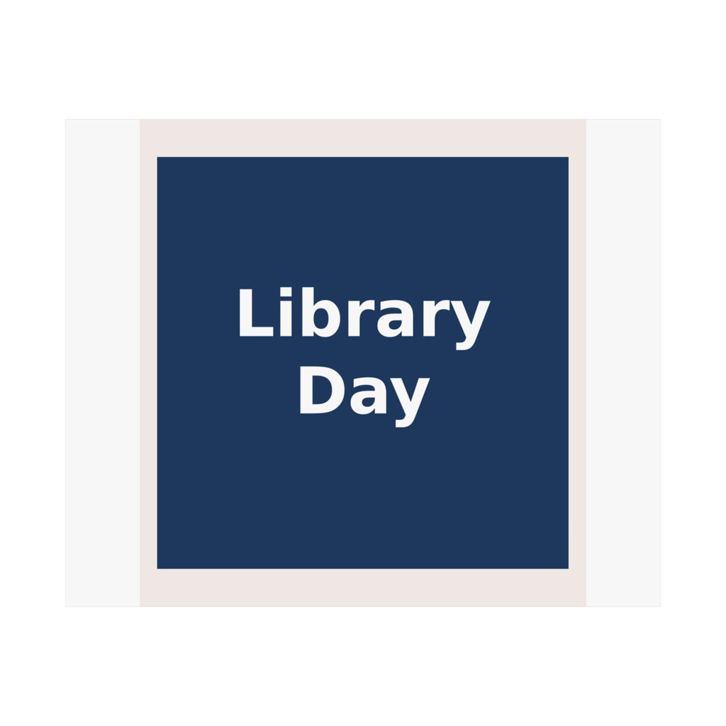 "Library Day" Black Cat Poster | College Girl Gift | Fashion | KayKay Classics