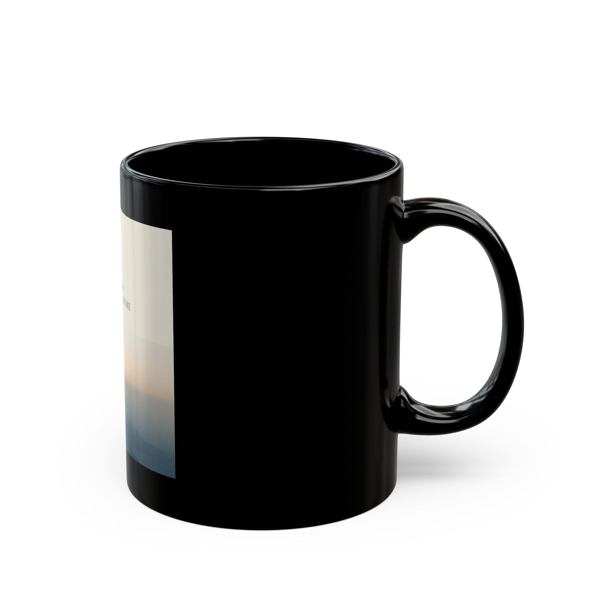 QUIET SEASONS ONE DAY AT A TIME Black Mug