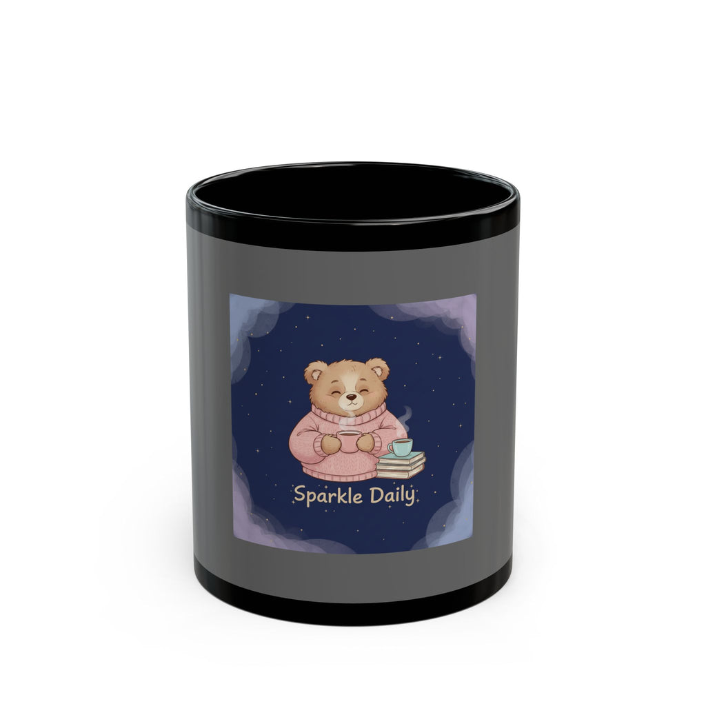 Bear Black Mug 11oz – Sparkle Daily