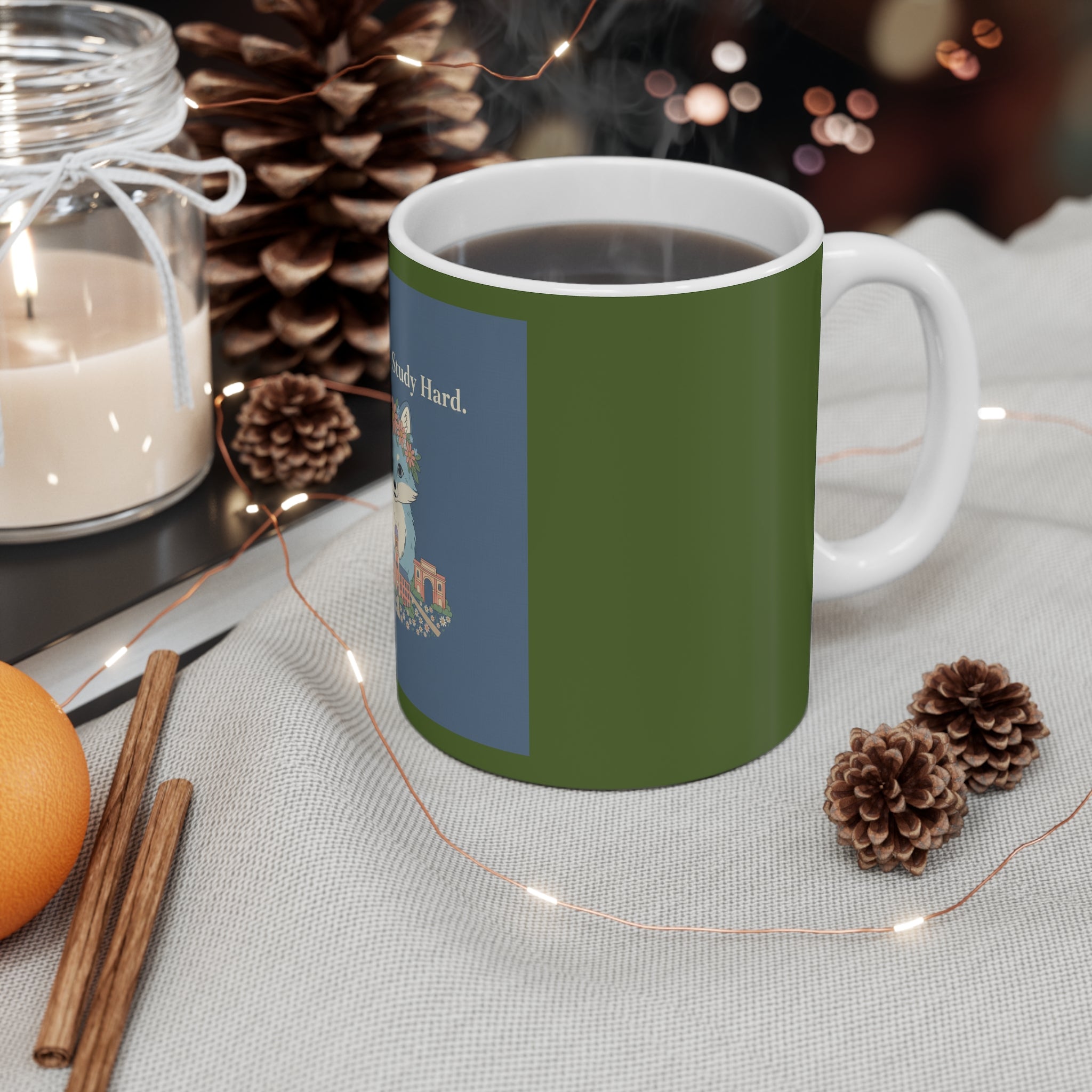 Fox Mug 11oz – Dream Big, Study Hard
