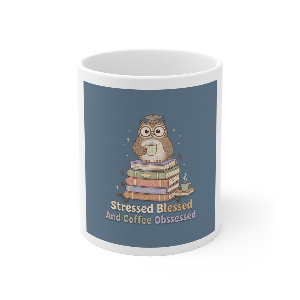 stressed blessed and coffee obsessed Mug 11oz