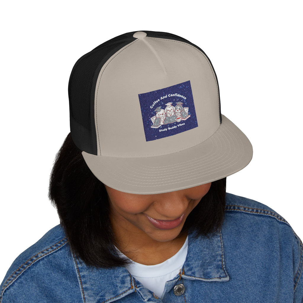 Puppies Trucker Cap – Coffee and Confidence