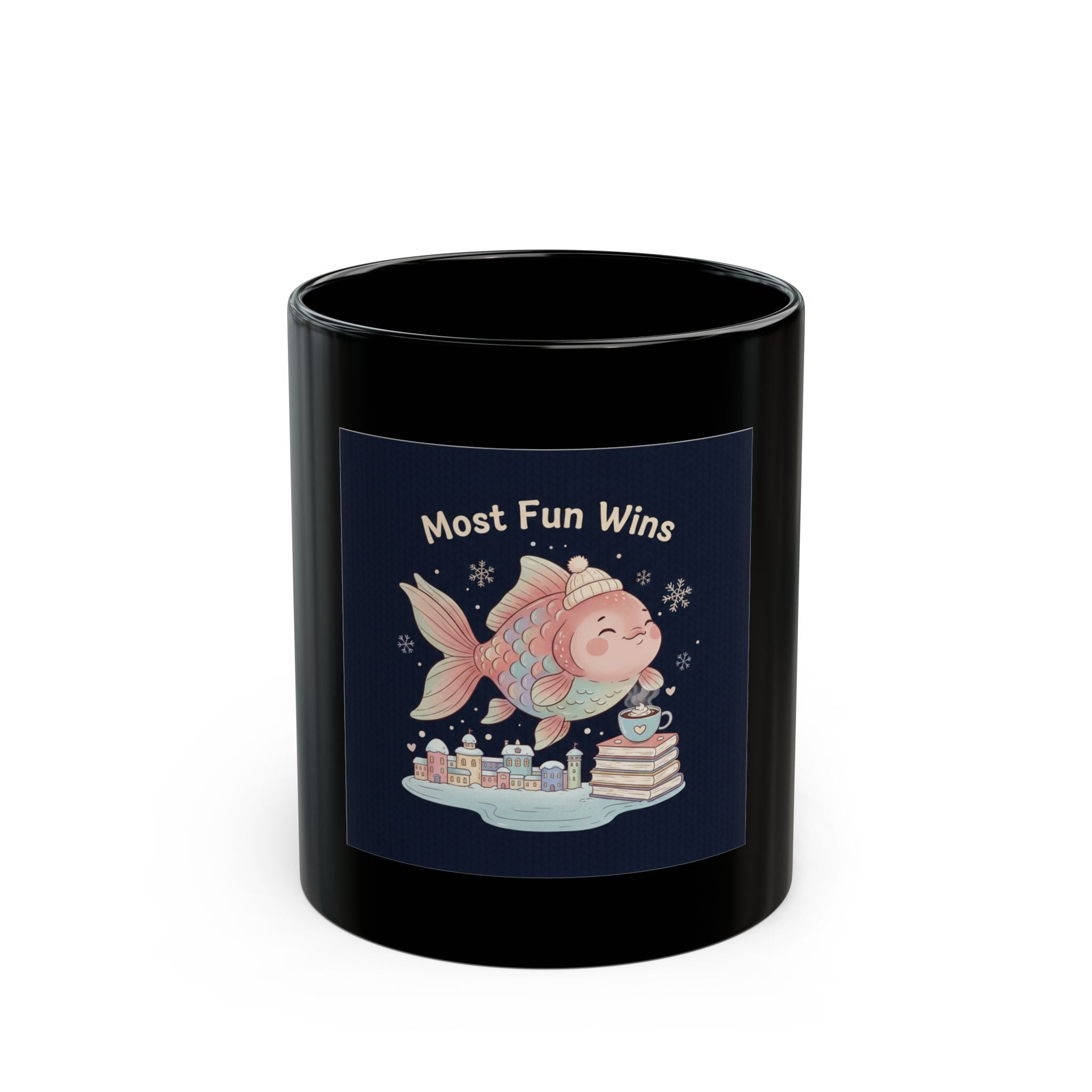 Bunny Black Mug 11oz – Most Fun Wins