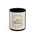 Library Days Are The Best Days Cat Black Mug 11oz