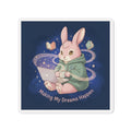 Rabbit Die-Cut Magnet – Making My Dreams Happen