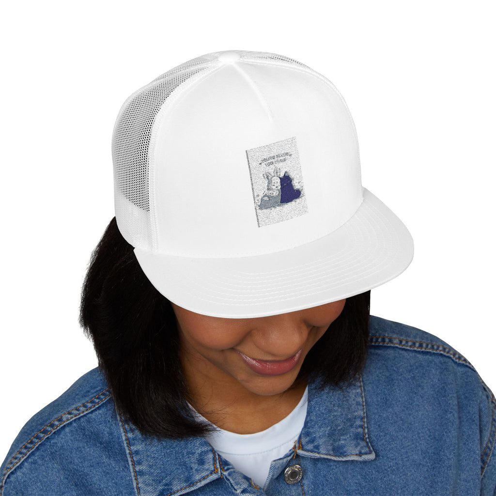 "YOU'RE NEVER TOO MUCH" Black Cat Trucker Cap | Trendy Gift for Her | Lifestyle | KayKay Classics