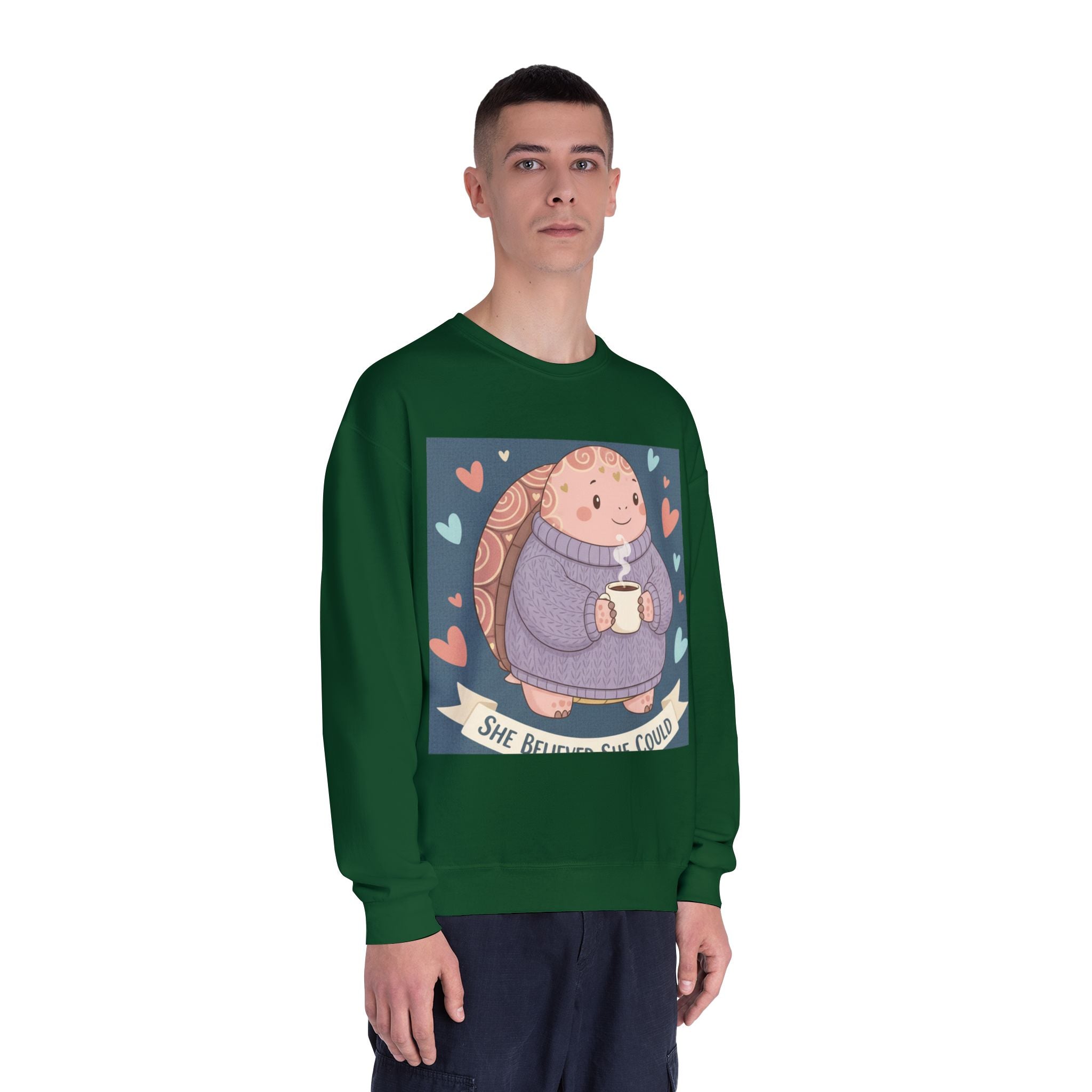 Turtle Crewneck Sweatshirt – She Believed She Could