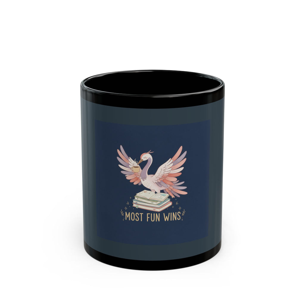 Crane Black Mug 11oz – Most Fun Wins