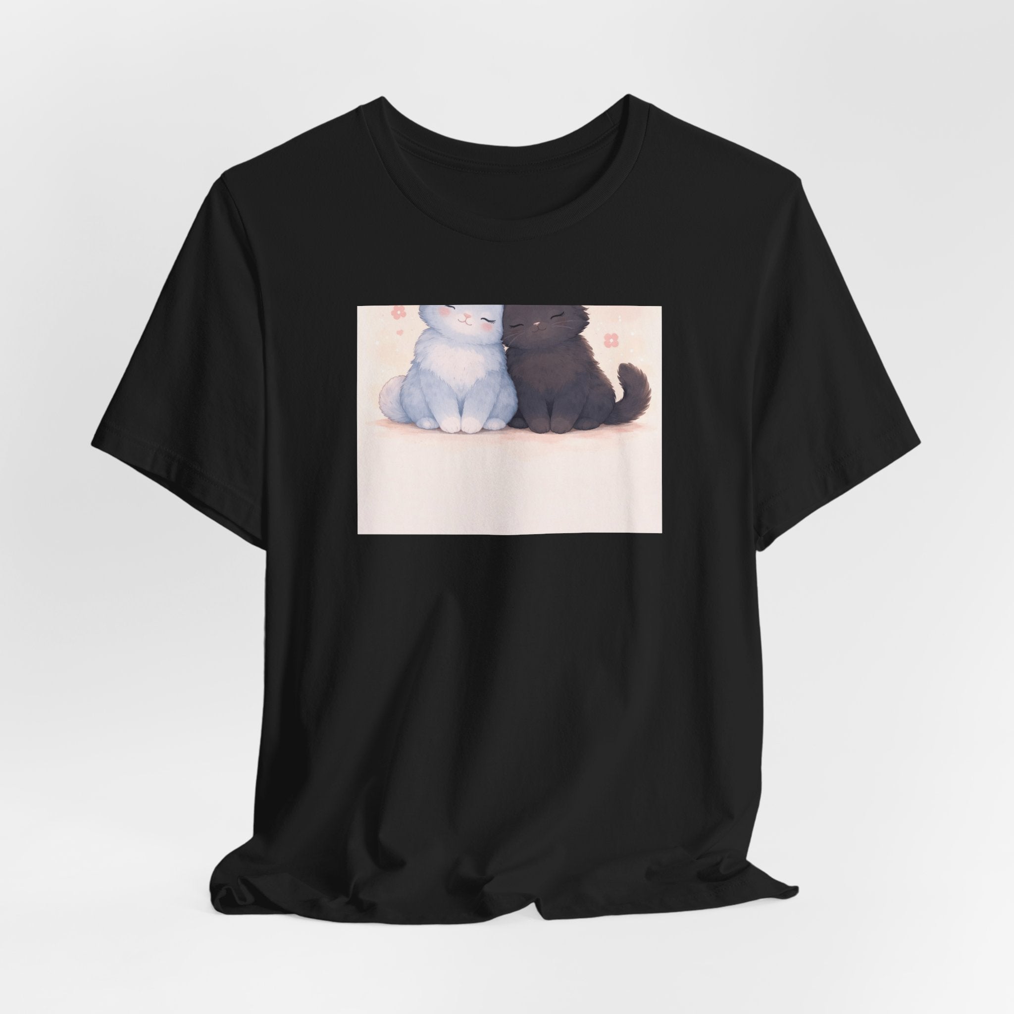 "YOU'RE NEVER TOO MUCH" Black Cat Women Tee | College Girl Gift | Fashion | KayKay Classics