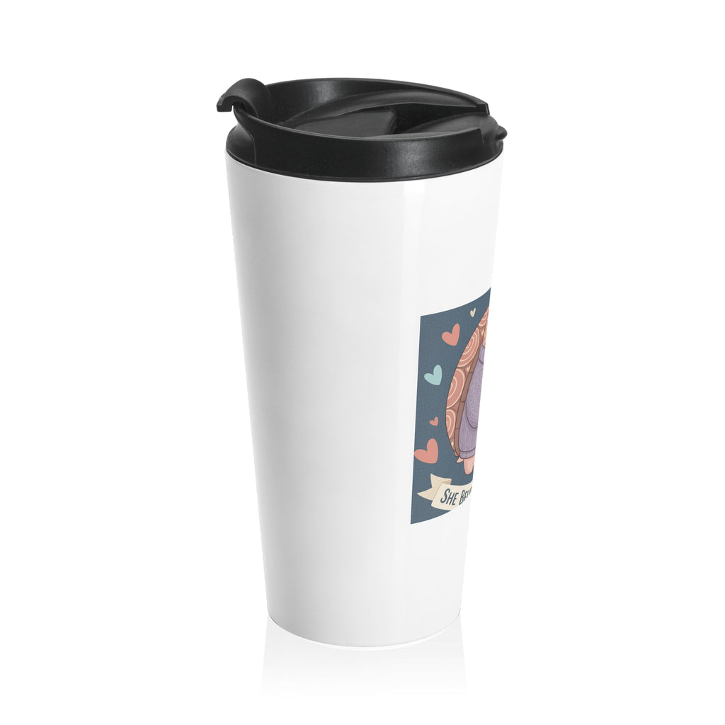 Turtle Travel Mug – She Believed She Could