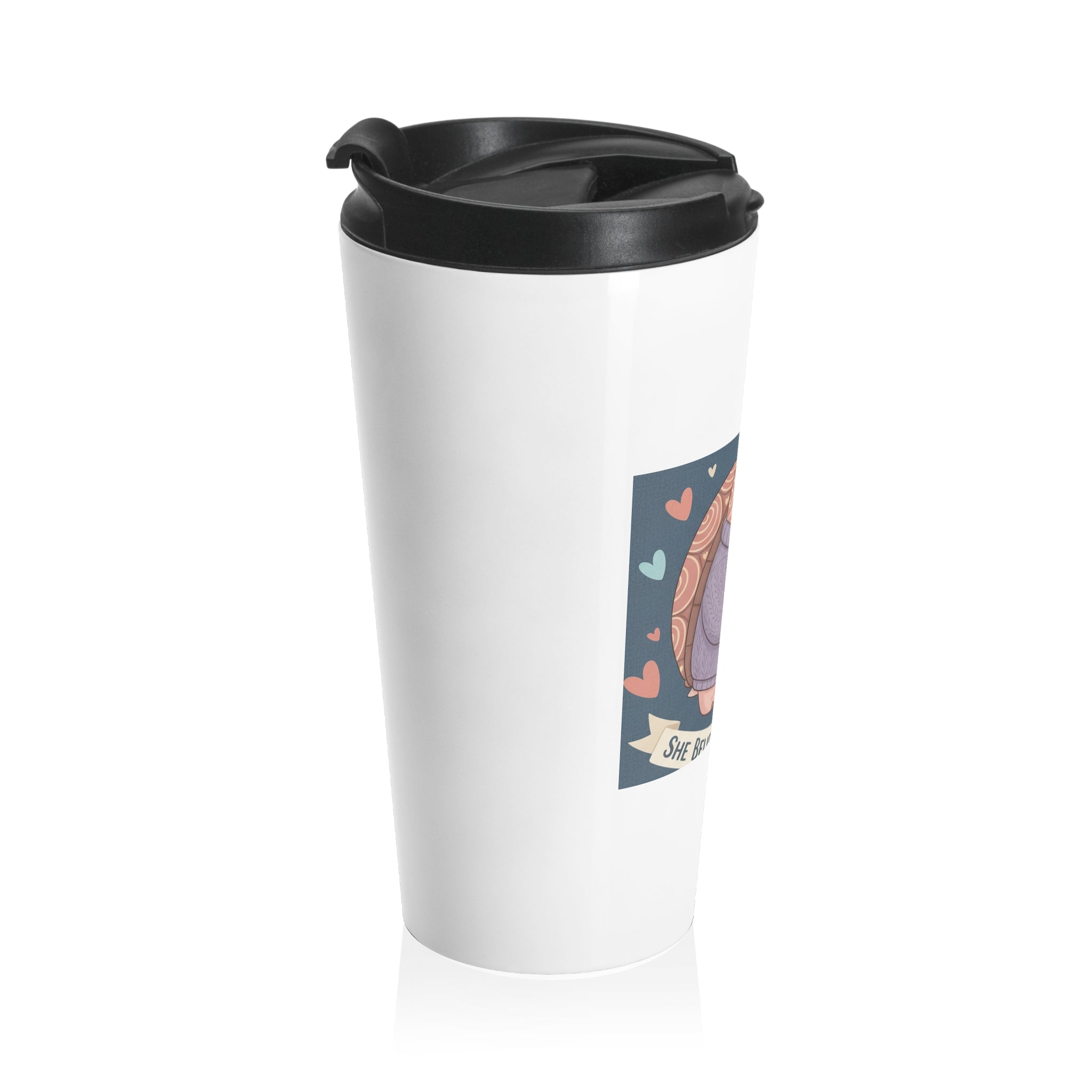 Turtle Travel Mug – She Believed She Could