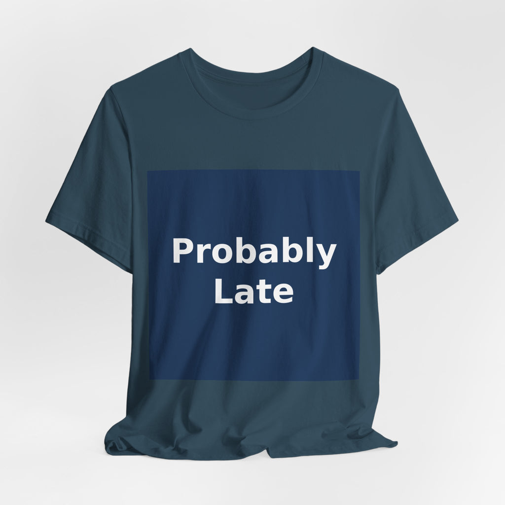 "Probably Late" Black Cat Women Tee | College Girl Gift | Fashion | KayKay Classics