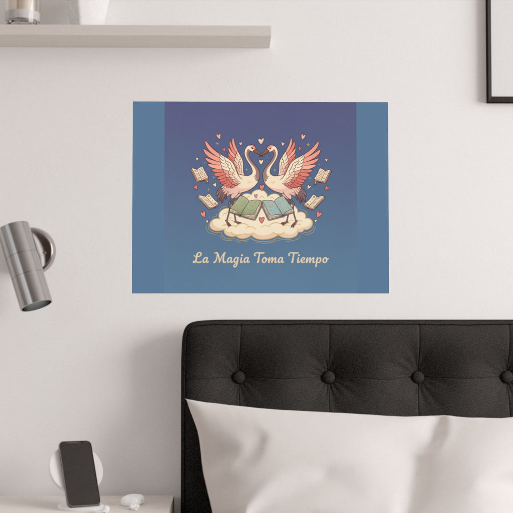 La Magia Toma Tiempo Flamingo Poster