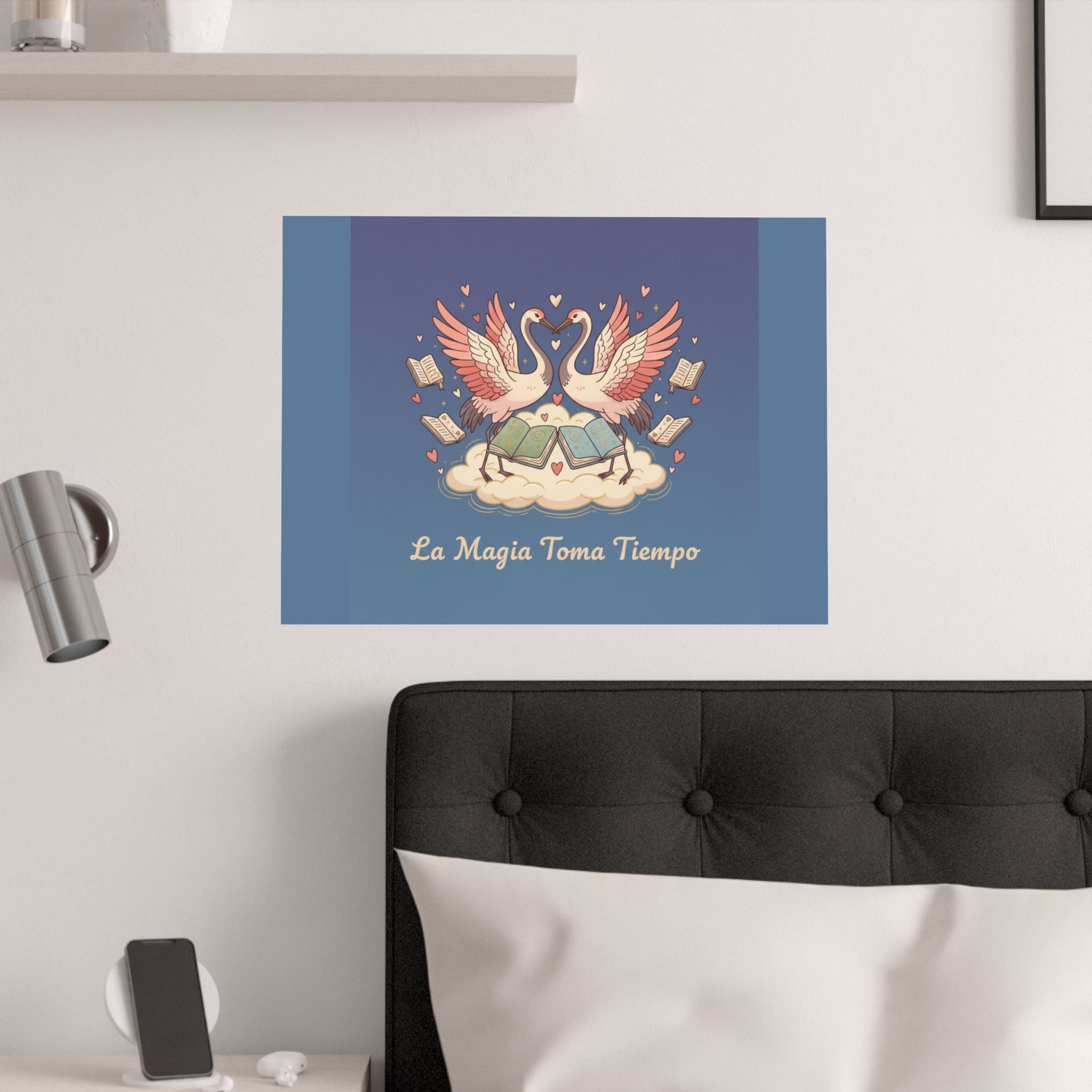 La Magia Toma Tiempo Flamingo Poster