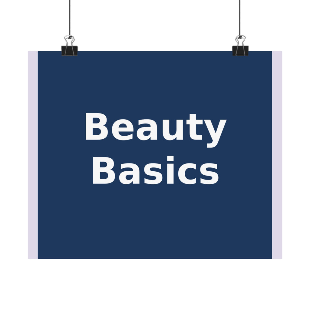 "Beauty Basics" Black Cat Poster | College Girl Gift | Fashion | KayKay Classics