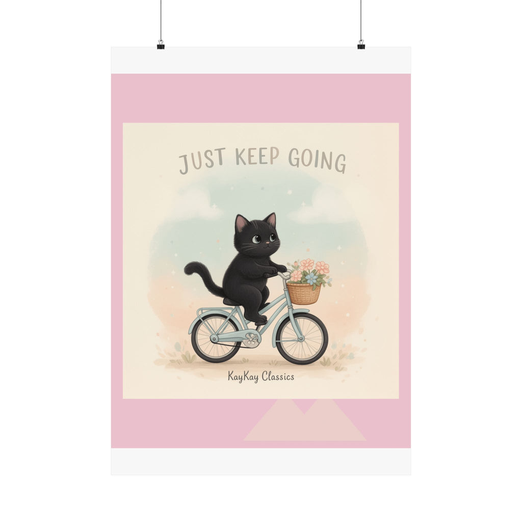 "Design" Black Cat Poster | College Girl Gift | Fashion | KayKay Classics