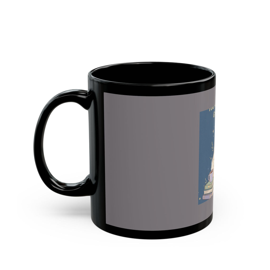 Bear Black Mug 11oz – You Are Allowed to Grow Slowly