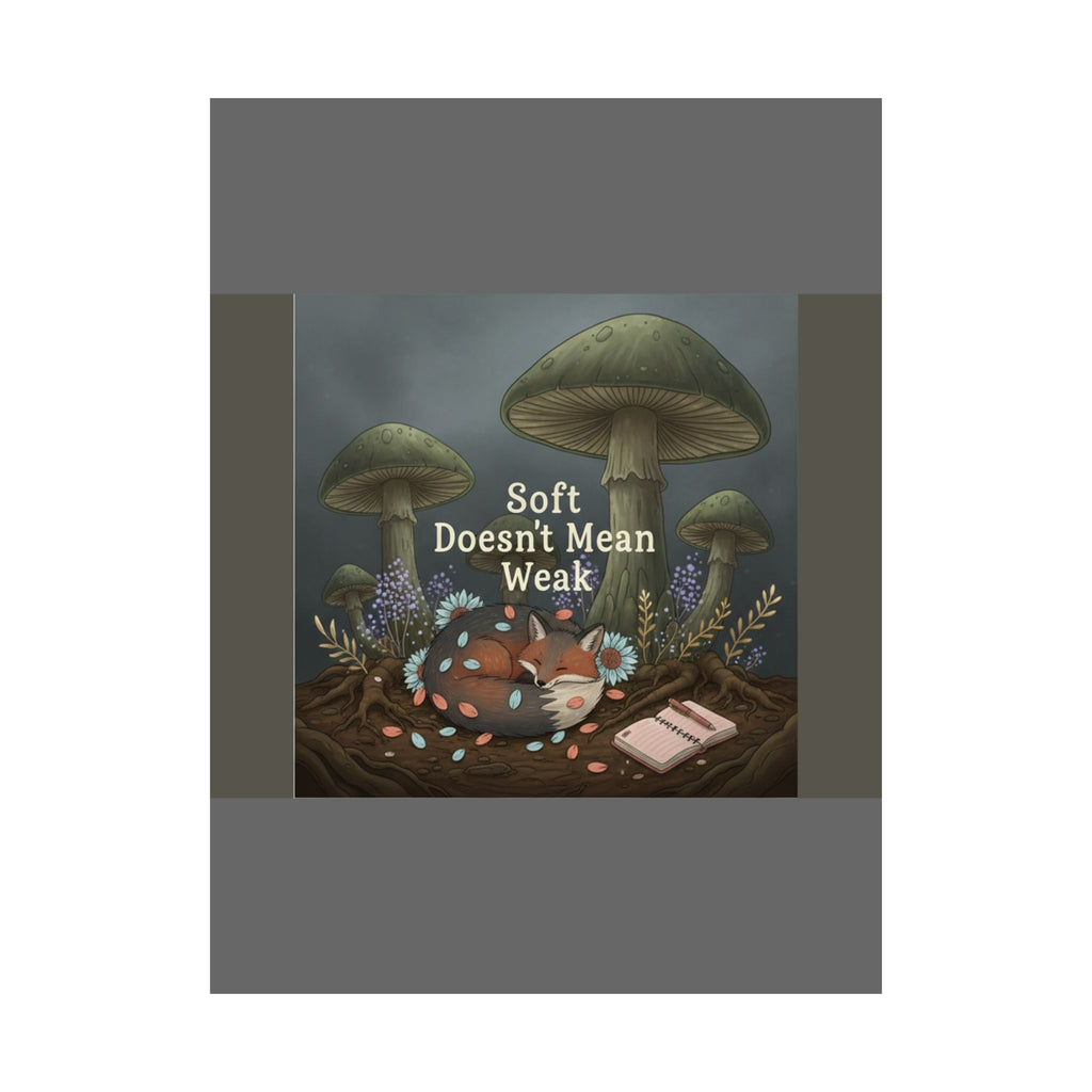Fox Poster – Soft Doesnt Mean Weak