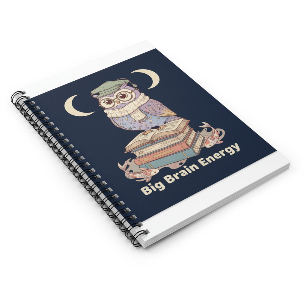 big brain energy Spiral Notebook