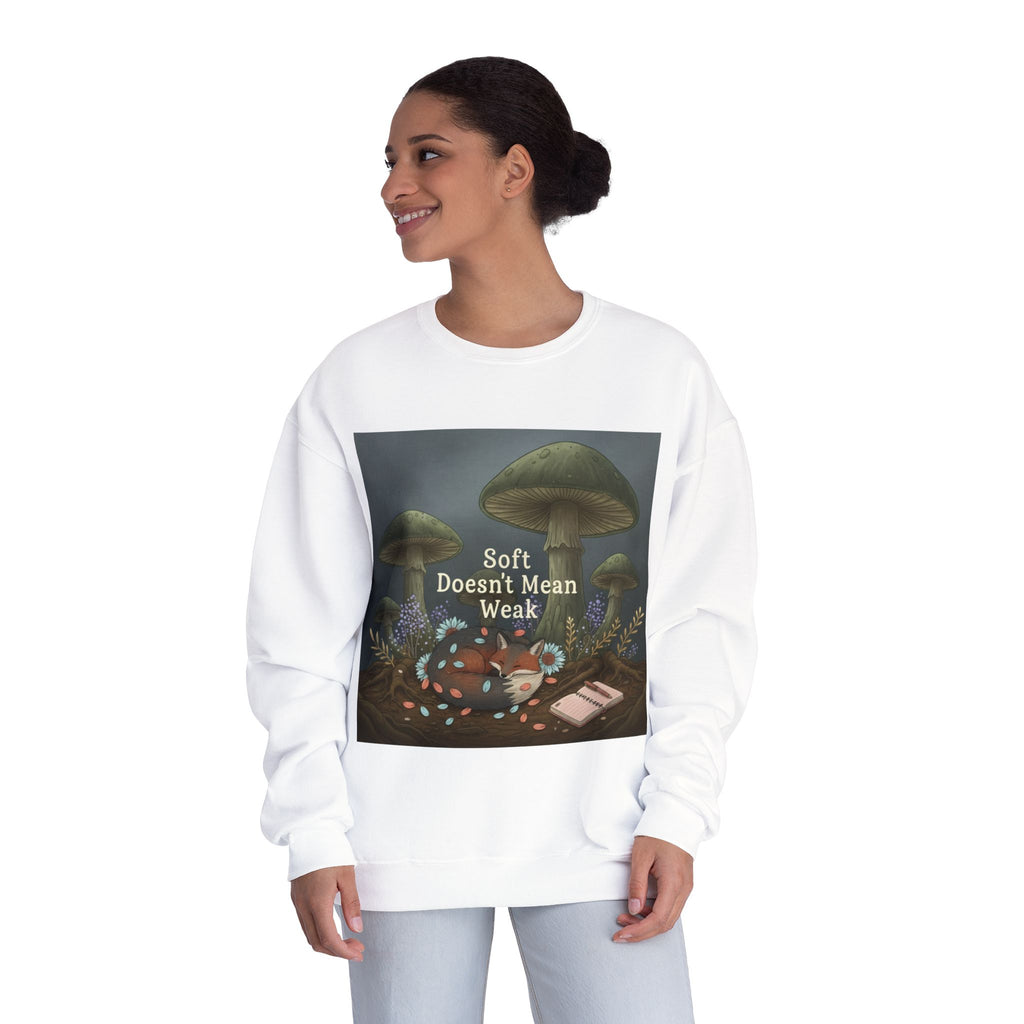 Fox Crewneck Sweatshirt – Soft Doesnt Mean Weak