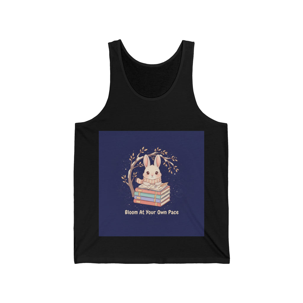 Rabbit Tank Top – Bloom at Your Own Pace