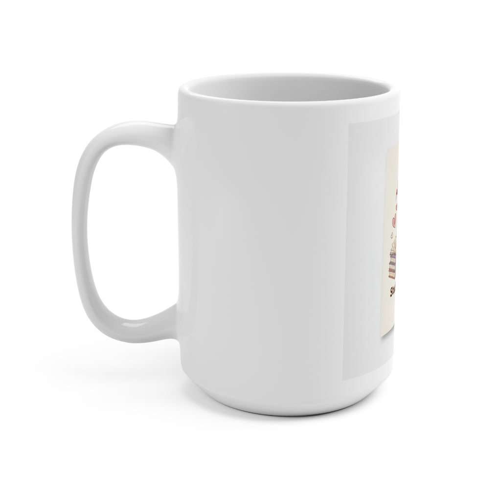 Study Buddy Vibes Cat Mug 15oz