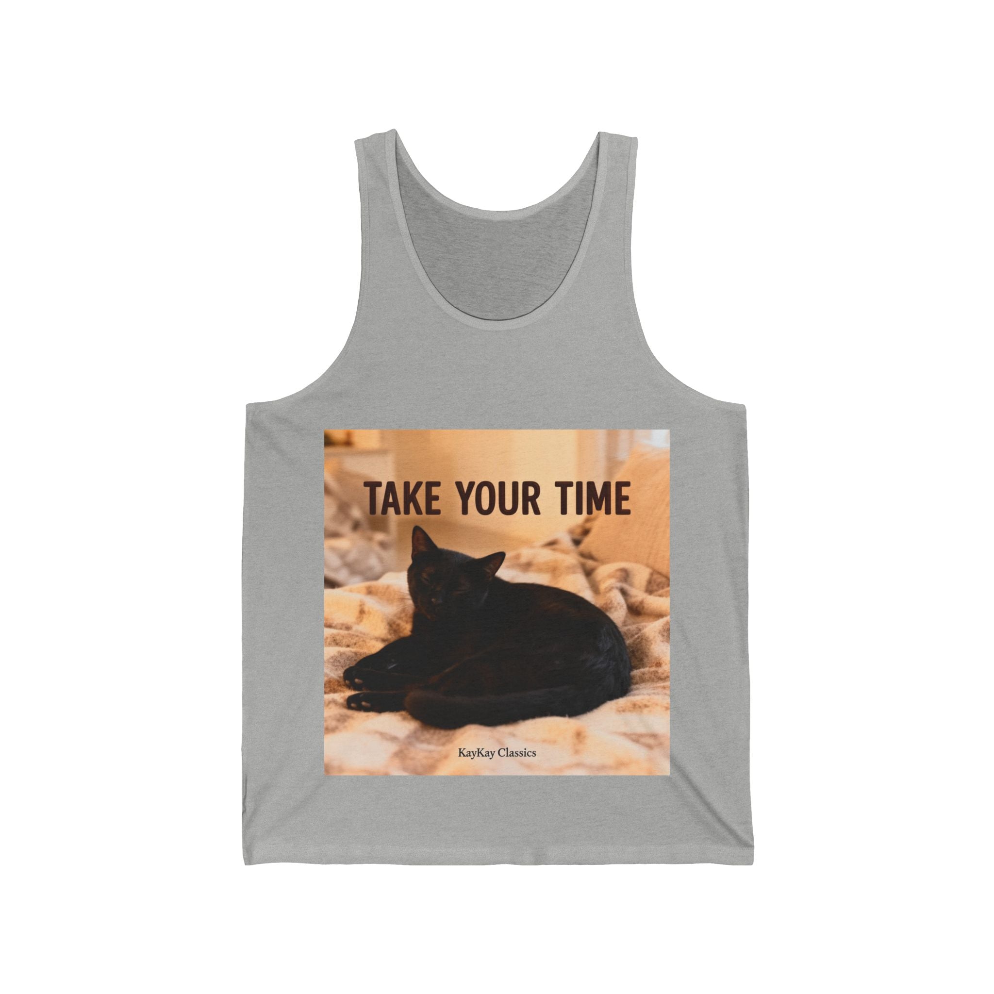 TAKE YOUR TIME Cat Tank Top