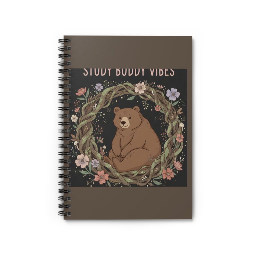 Bear Spiral Notebook – Study Buddy Vibes
