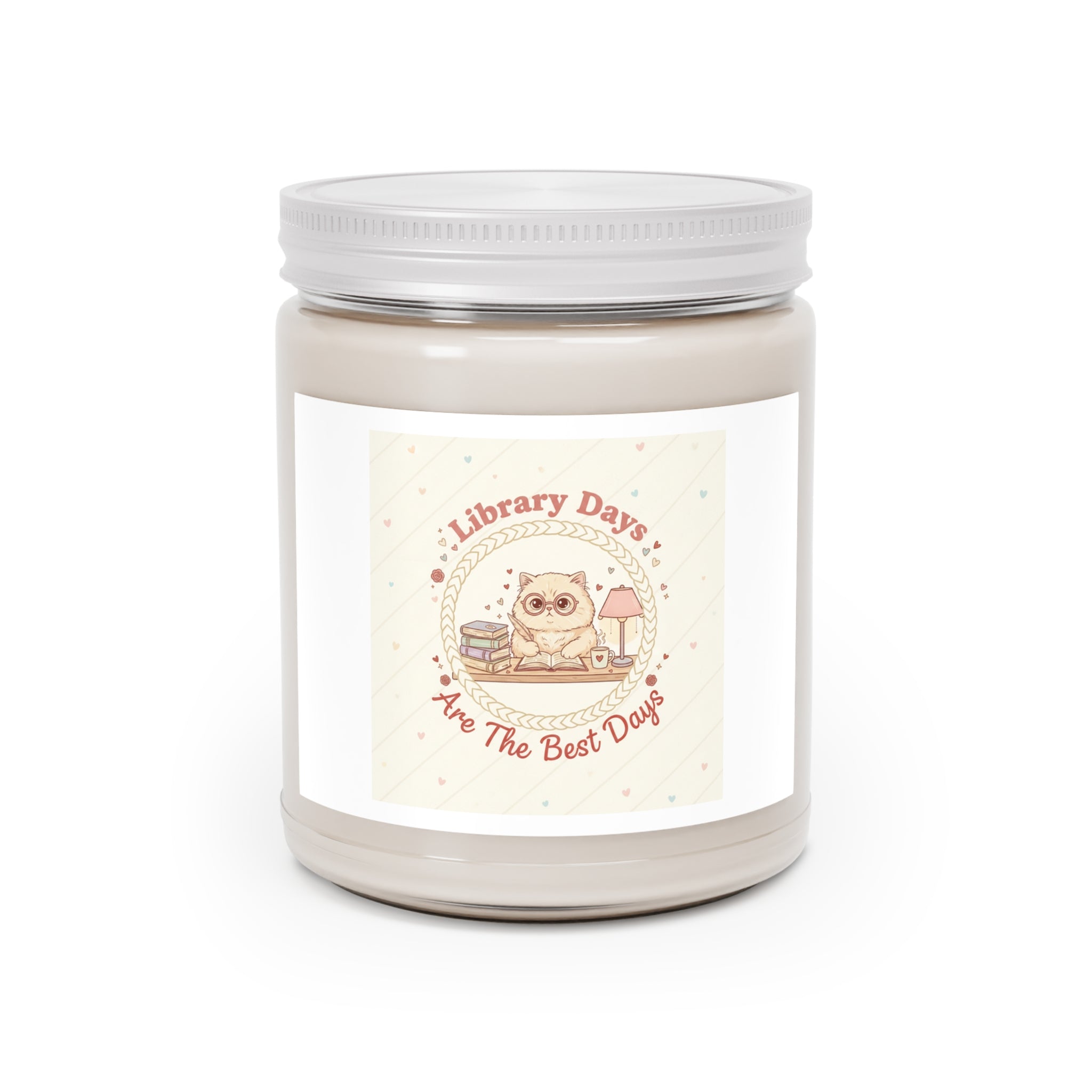 Library Days Are The Best Days Cat Scented Candle