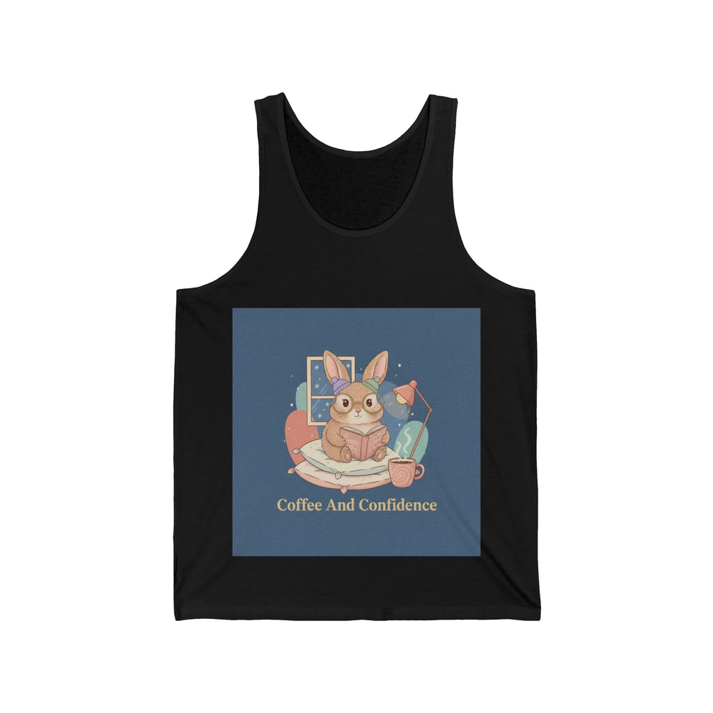 Rabbit Tank Top – Coffee and Confidence