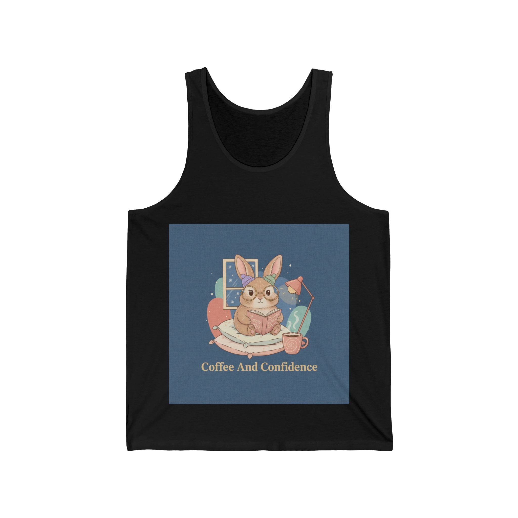 Rabbit Tank Top – Coffee and Confidence