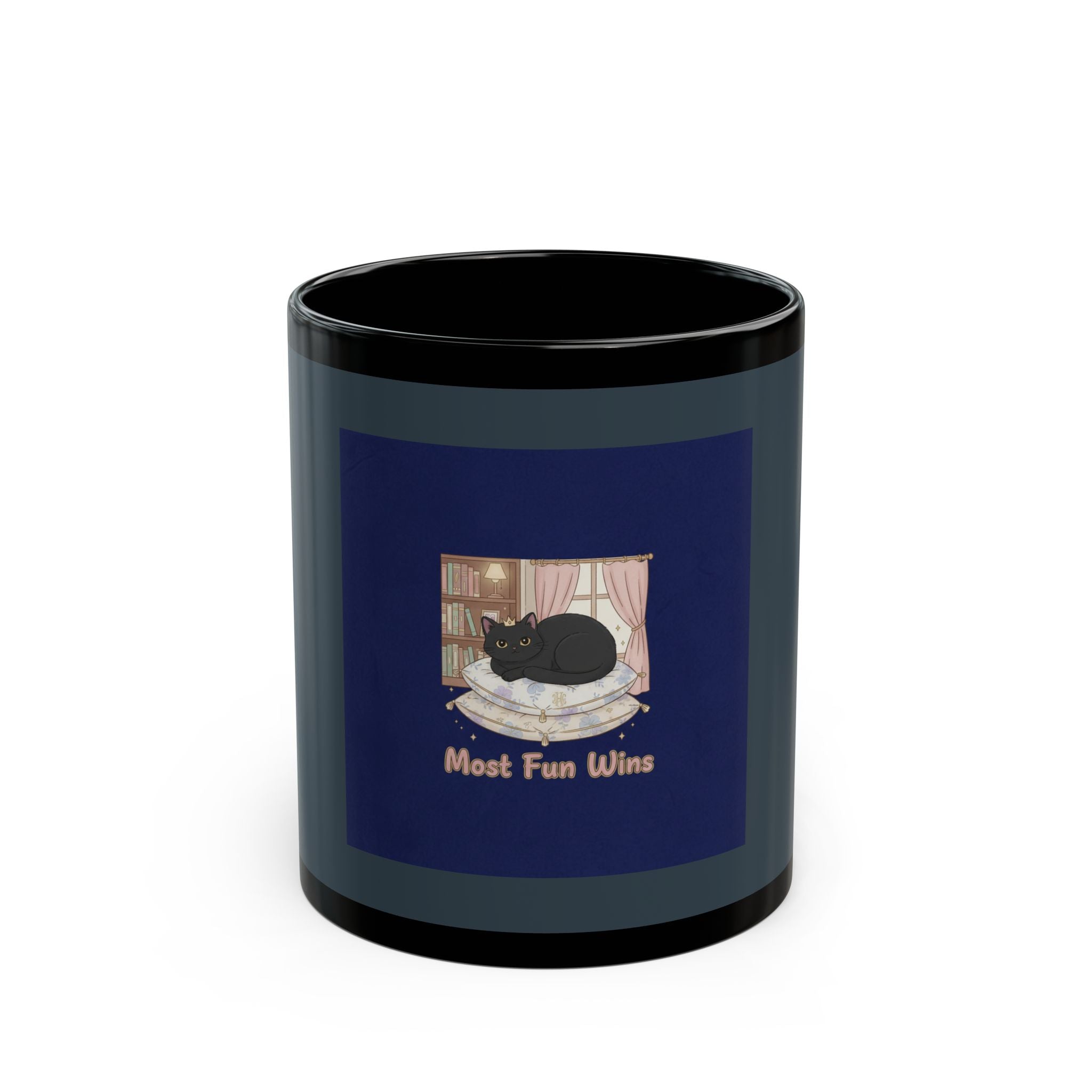 Black Cat Black Mug 11oz – Most Fun Wins