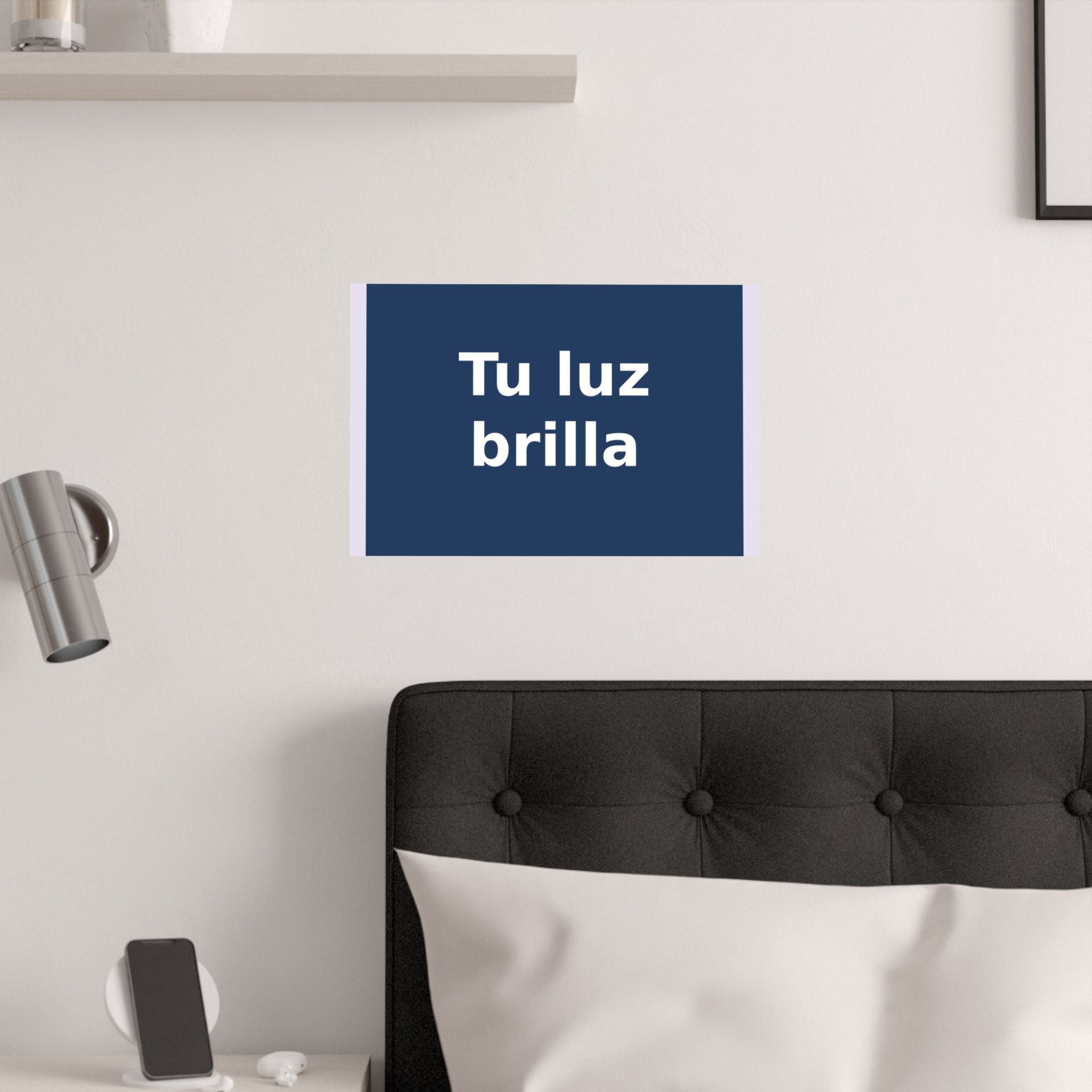 "Tu luz brilla" Black Cat Poster | Trendy Gift for Her | Lifestyle | KayKay Classics