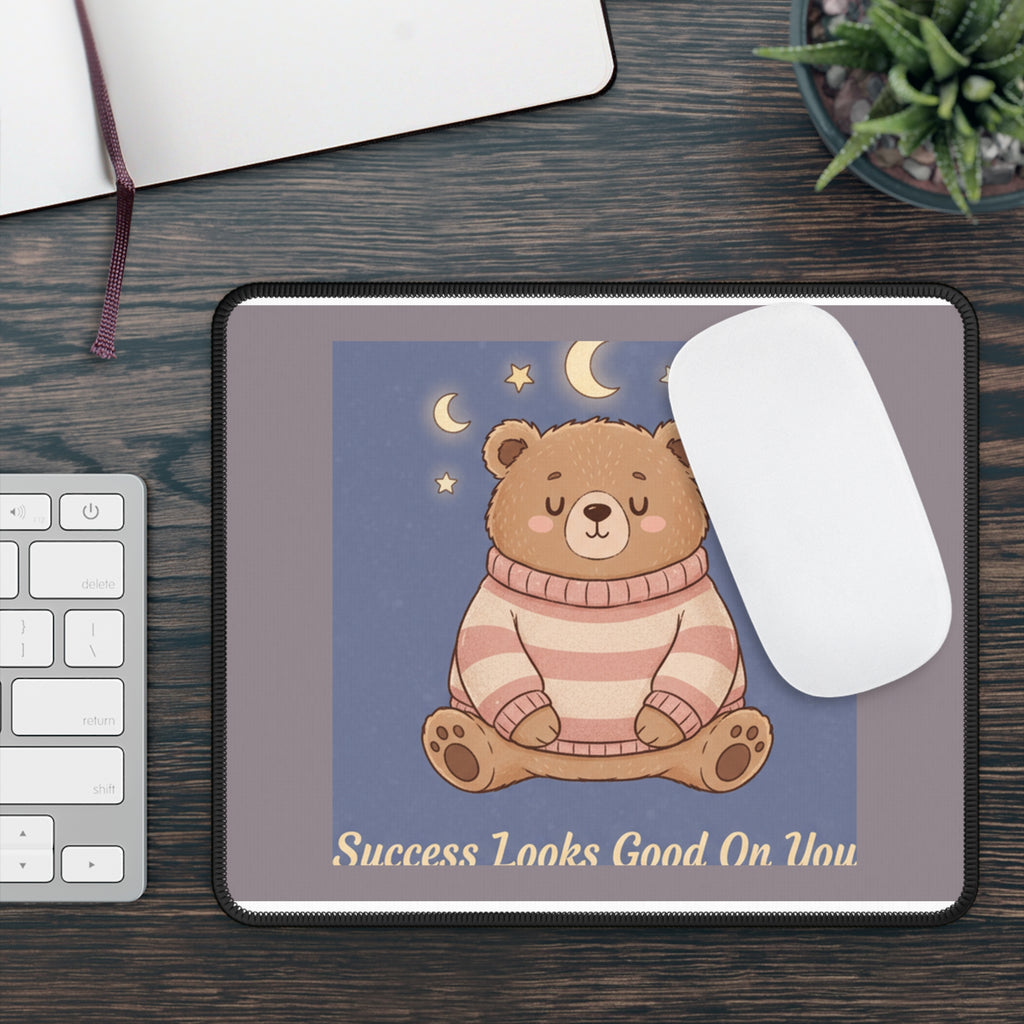 Bear Mouse Pad – Success Looks Good on You