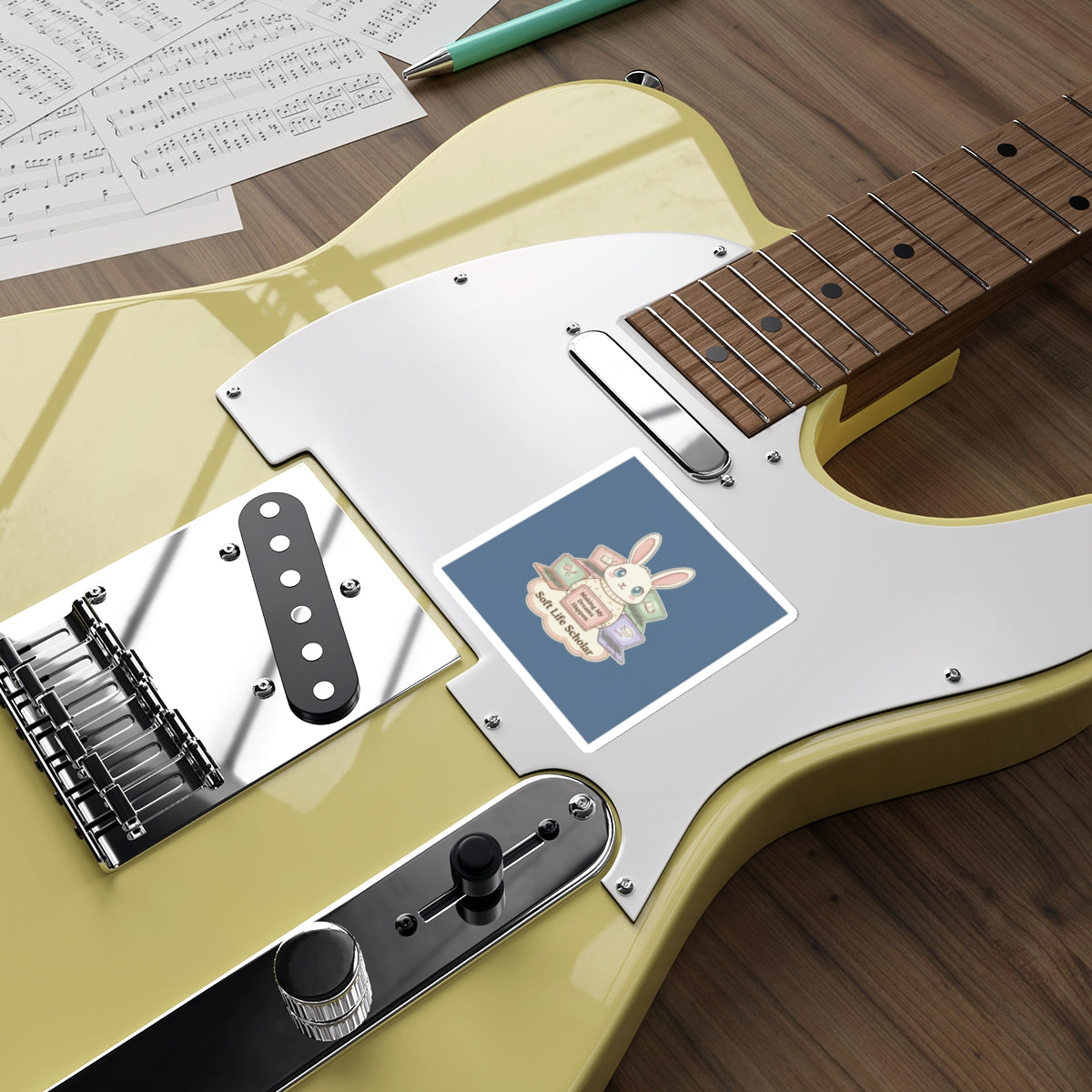 Bunny Die-Cut Sticker – Making My Dreams Happen Soft Life Schola