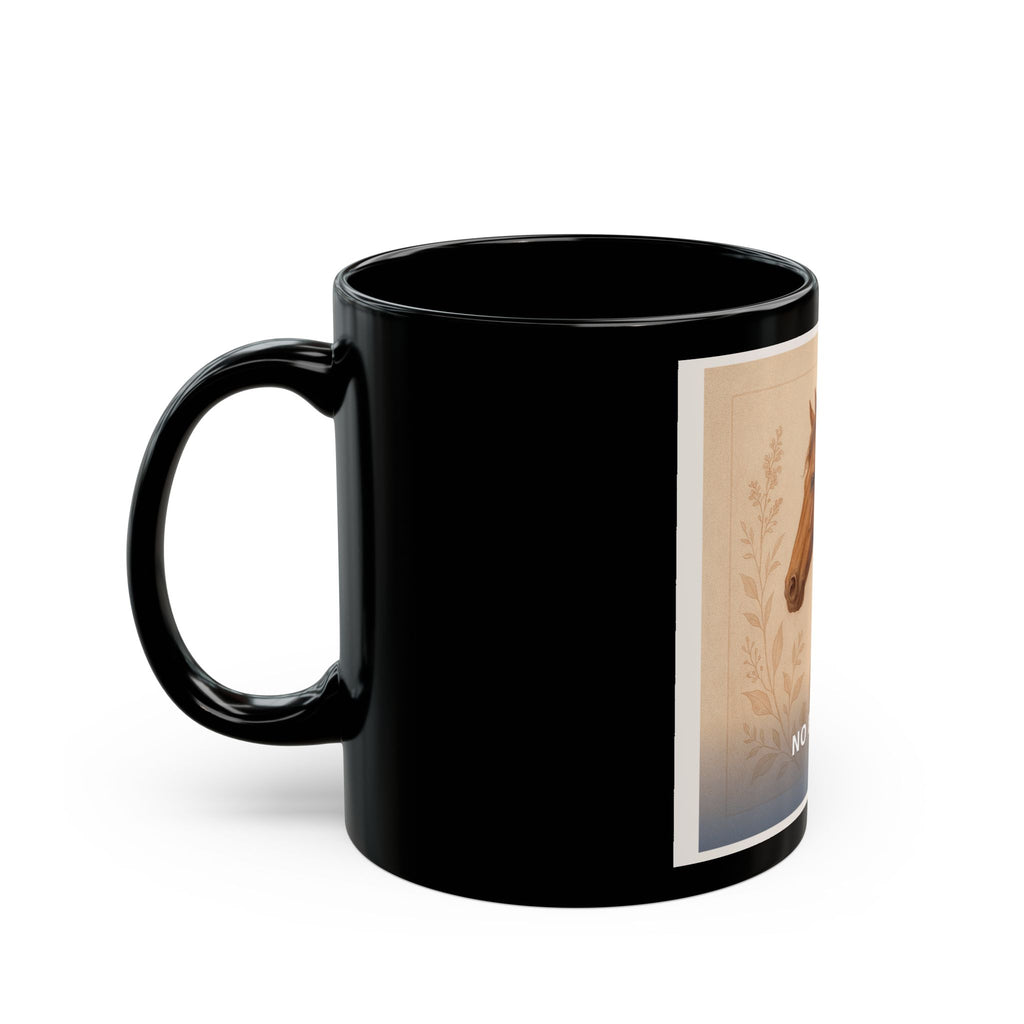 "No Excuses" Black Cat Black Mug | College Girl Gift | Fashion | KayKay Classics