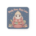 Rabbit Cork Coaster – Study Now, Slay Later